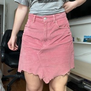Zara S Asymmetrical Raw Hem Skirt